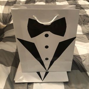 Tuxedo gift bags! Groomsmen gift